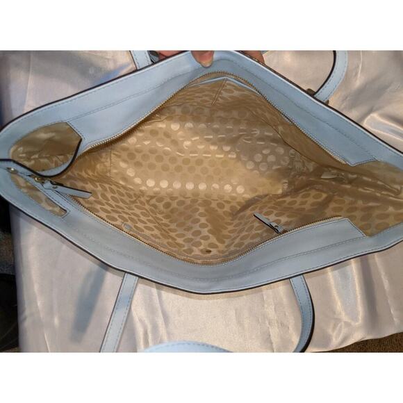 Kate Spade Cedar Street Harmony Tote Saffiano Leather Shoulder Bag Lt Blue EUC - Picture 9 of 12